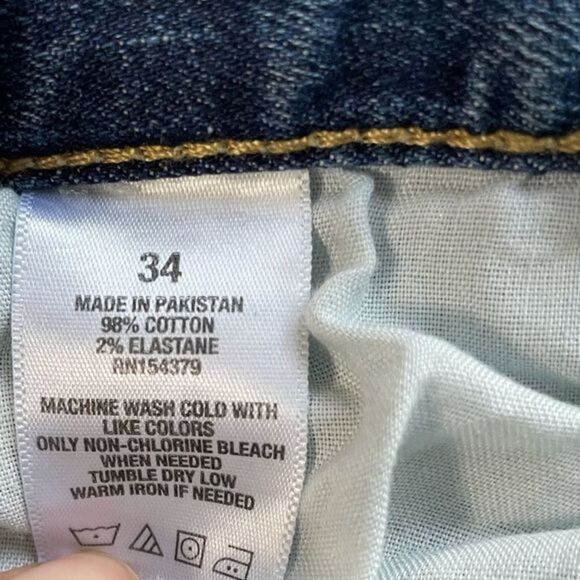 Aeropostale Cut off denim shorts size 34 Med wash - Picture 8 of 8